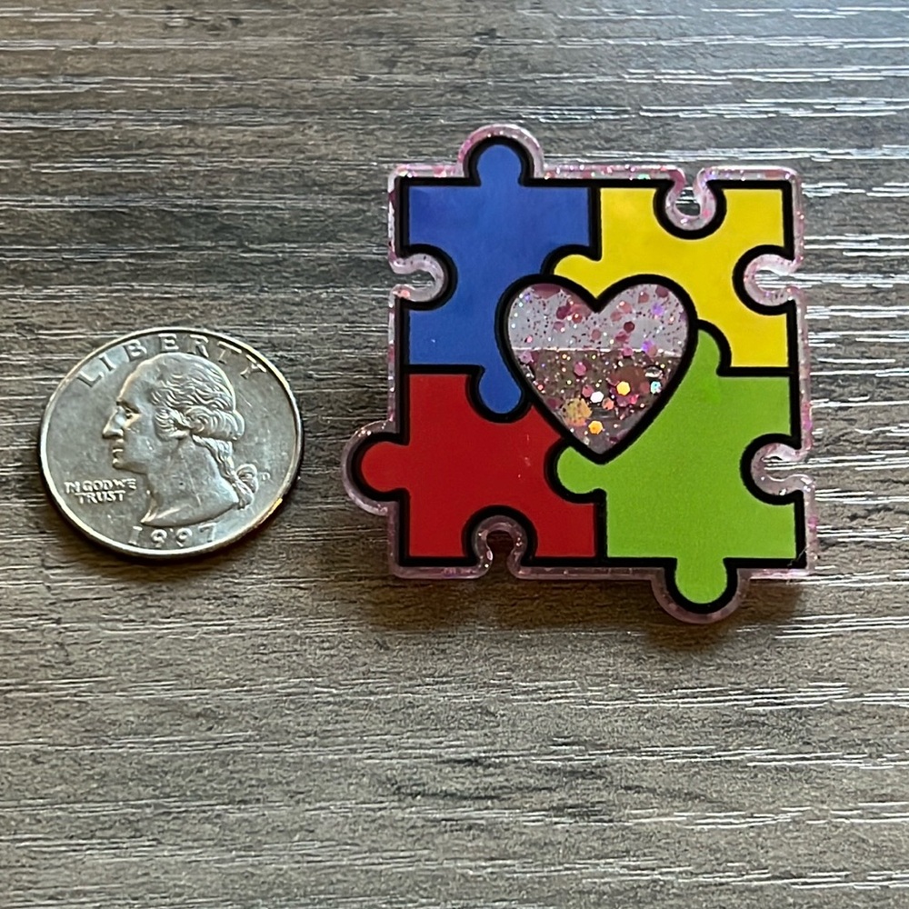 🎄 5 for $25 🎄 Handmade puzzle pin